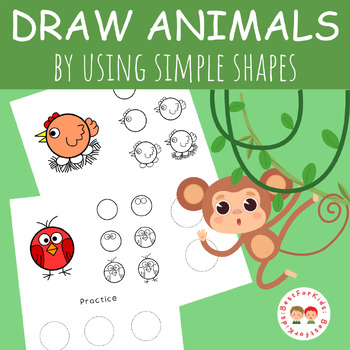 How to draw animals for kids #1 - draw animal - drawing for kids - YouTube