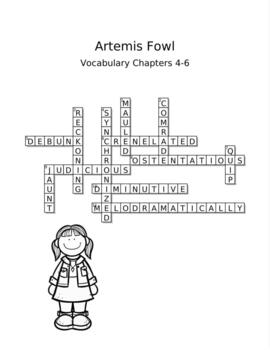 Artemis Fowl Companion Vocabulary Crossword Puzzles TpT