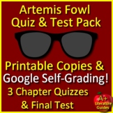Artemis Fowl Tests, Quizzes, Assessments Printable + SELF-