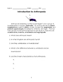 Arthropoda: Class Crustacea worksheet