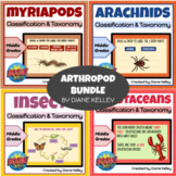 Arthropods Classification & Taxonomy BUNDLE