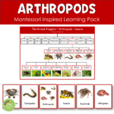 Arthropods - Insects - Crustaceans - Arachnids Montessori Learning Pack