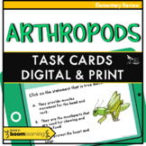 Arthropods Task Cards Print and Digital - Distance Learning