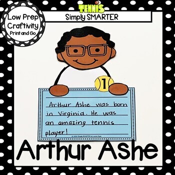 Preview of Arthur Ashe Writing Cut and Paste Craftivity
