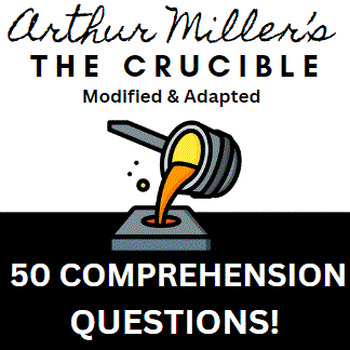 Preview of Reading Comprehension for The Crucible: An Abridged and Modified Version