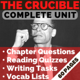 THE CRUCIBLE Complete Unit: Discussion Questions, Workshee