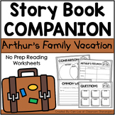 Arthur's Family Vacation | Story Book Companion Activities