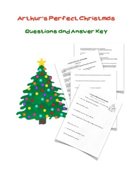 Preview of Arthur's Perfect Christmas - Questions and Answer Key