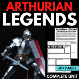Arthurian Legends Unit | King Arthur | Knights and Chivalry Activities