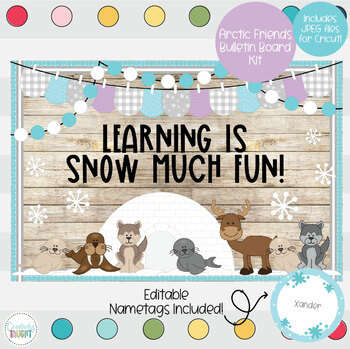 Preview of Arctic Animals - January Bulletin Board - Winter Themed Bulletin Board Kit