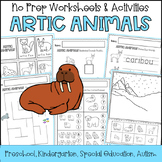 Artic Animals No Prep Worksheets and Activities