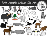 Artic, Antartic Animals. (Clip Art)