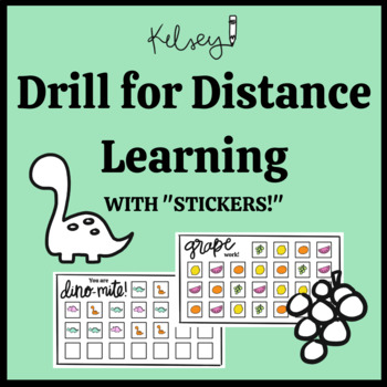 Preview of Artic Drill Stickers: no-print/no-prep for speech telepractice/distance learning