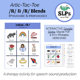 Artic-Tac-Toe! /R/ & /R/ Blends - Google Slides, PDF, & Pr