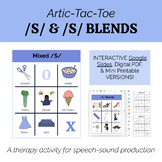 Artic-Tac-Toe! /S/ & /S/ Blends - Google Slides, PDF, & Pr