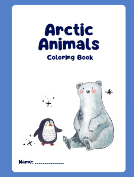 Preview of Artic animal coloring book
