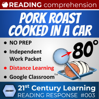 Preview of Article 003: Pork Roast cooked in Car! Distance Learning Google Classroom