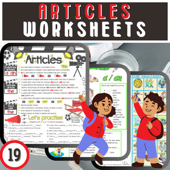 Preview of Article Adventures: Engaging Worksheets for Learning 'A,' 'An,' and 'The'