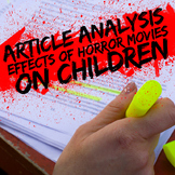 Article Analysis 6 Thinking Hats (Effects of Horror Movies