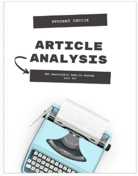 Preview of Article Analysis - Digital and Physical option
