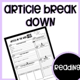 Article Break Down