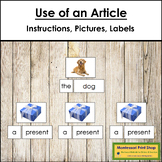 Use Of An Article Lesson - Montessori Grammar