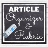 Article Organizer & Article Rubric Journalism Newsletter