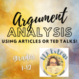 Article & TED Talk Argument Analysis