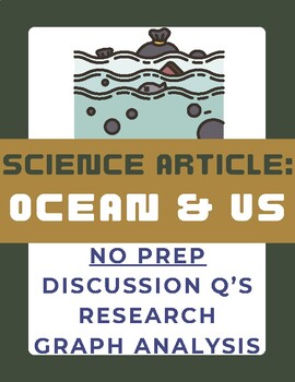 Preview of Article: The Ocean and Us | Sub Plan | No Prep | Ocean Pollution | Environment |