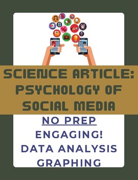Preview of Article: The Psychology of Social Media | NO PREP | Sub Plan | Graphing |
