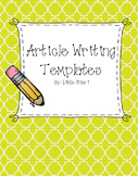 Article Writing Templates
