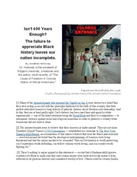 Preview of Article of the Week: Black History Month