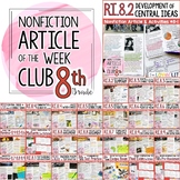 Article of the Week Club, 8th Grade | Nonfiction Reading P