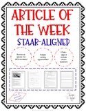Article of the Week - Dr. Martin Luther King Jr. (STAAR-Aligned)