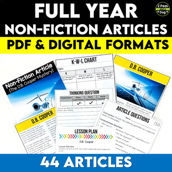 Preview of Article of the Week Full Year Nonfiction Bundle