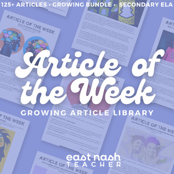 Preview of Article of the Week | GROWING Article Library (Over 125 high-interest articles)