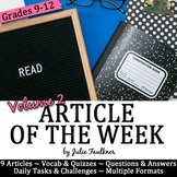 Article of the Week High School Reader's Notebooks, Volume