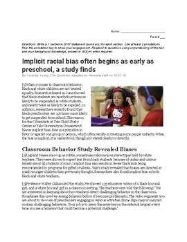 Preview of Article of the Week: Implicit Bias