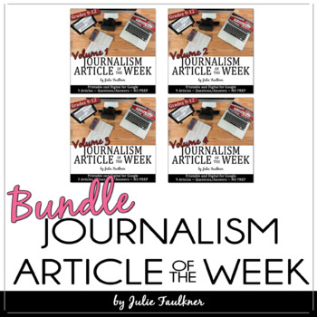 Preview of Article of the Week, Journalism and Yearbook, BUNDLE, Printable & Digital