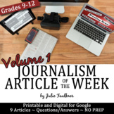 Article of the Week, Journalism and Yearbook, Volume 1, Pr