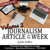 Article of the Week, Journalism and Yearbook, Volume 2, Pr