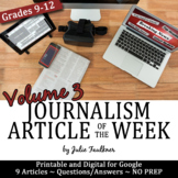 Article of the Week, Journalism and Yearbook, Volume 3, Pr