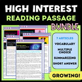 Preview of Article of the Week: Nonfiction Reading Comprehension | GROWING BUNDLE
