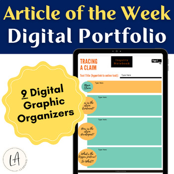 Preview of Article of the Week Nonfiction Reading Comprehension & Response Digital Notebook
