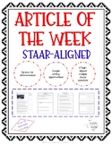 Article of the Week - STAAR-Aligned (Remembering 9/11)