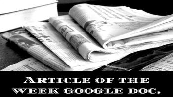 Preview of Article of the week (Google Classroom)