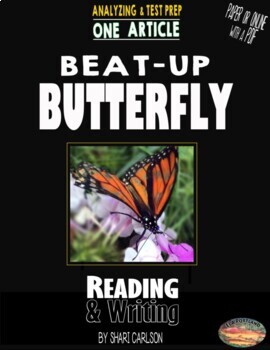 Preview of Articles - 1: BEAT UP BUTTERFLY - Nonfiction Narrative About a Rescued Butterfly