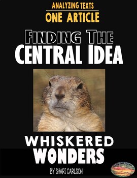 Preview of Articles - 1: FIND the CENTRAL IDEA - STICKY NOTE STRATEGY-Whiskered Wonders