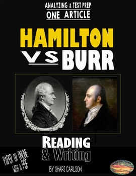 Preview of Articles - 1: Hamilton vs Burr -  PDF
