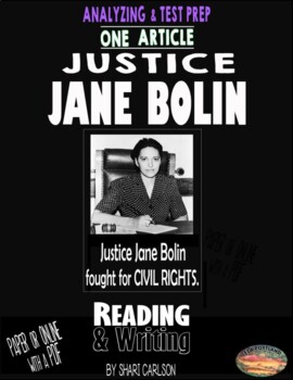 Preview of Articles - 1: JUSTICE JANE BOLIN - 1st African American Female JUDGE